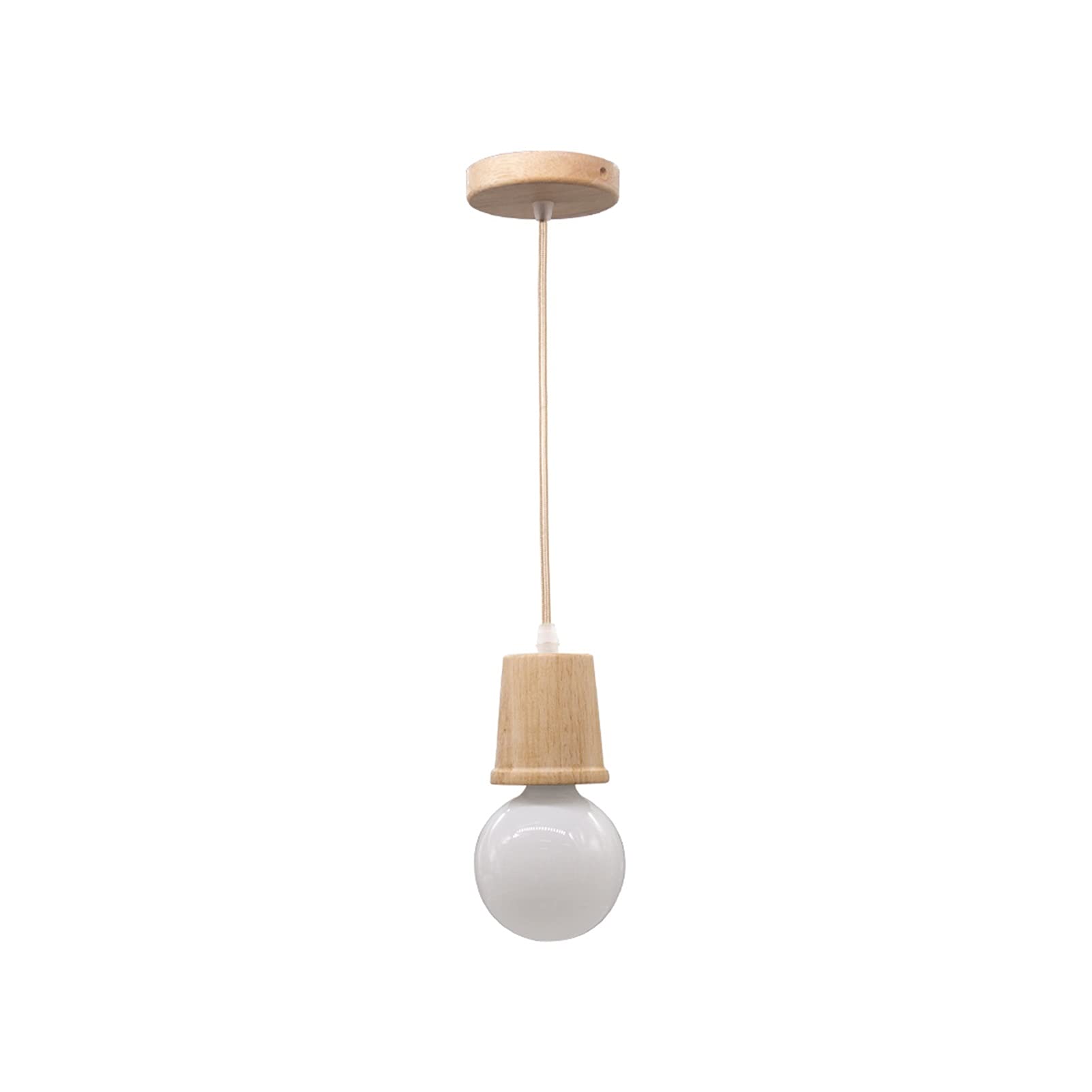 Lustres LED en bois E27 éclairage modulable et durable - 8