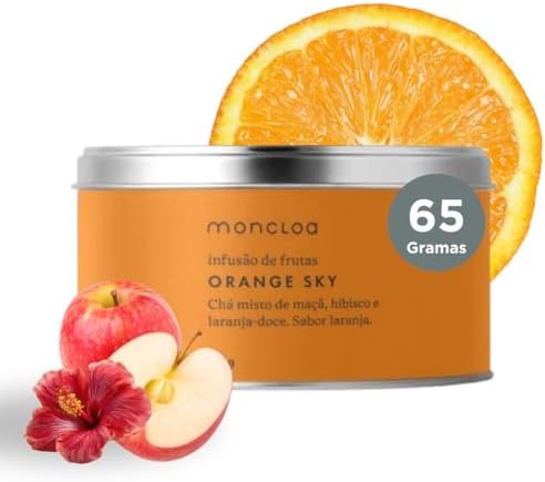 Moncloa | Chá Infusão de Frutas Orange Sky Lata 45g | Sem Cafeína...