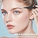 20 Pcs Micro Eyebrow Brush, Eyebrow Spoolie Brush Spoolies for Eyebrows Eyelash Brushes Brow Lamination Lash Lift Tool for Eyebrows and Eyelashes Extensions, Black