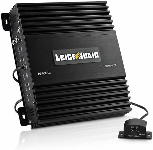 500 Watts MonoBlock Amplifier, Class D, 1 Ohm Stable Subwoofer Amplifiers for Car Audio Speakers