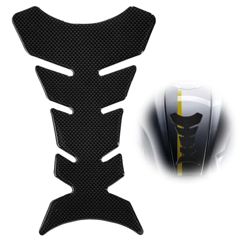 Tankpad Motorrad 20x14 cm Schwarze Carbonfaser Tankschutz Motorrad Universal Tankpad Aufkleber für Alle Marken Motorrad Tankpad Zubehör Tankpad Kawasaki kompatibel