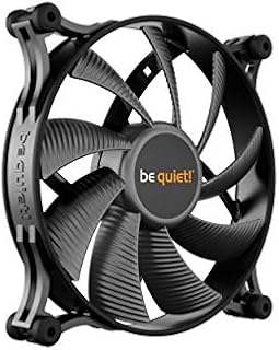 BeQuiet! Shadow Wings 2 140MM Case Fan, Rifle Bearing, Black, Screwless, PWM, 14.9dB, Anti-Vibration Mounting, Rubberised Fan Frame, Anti-Vibration Mounting, Three Year Warranty