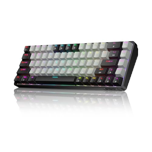 Ya en mundofriki.es: Dierya DK68 Teclado Mecánico Gaming Inalámbrico,60% Layout Compacto 68 Teclas con Triple Modo-Bluetooth/2.4G/Type-C,Red Switch Gamer Mechanical RGB Keyboard para PC/Win/Mac,QWERTY,Nigra Griza-A