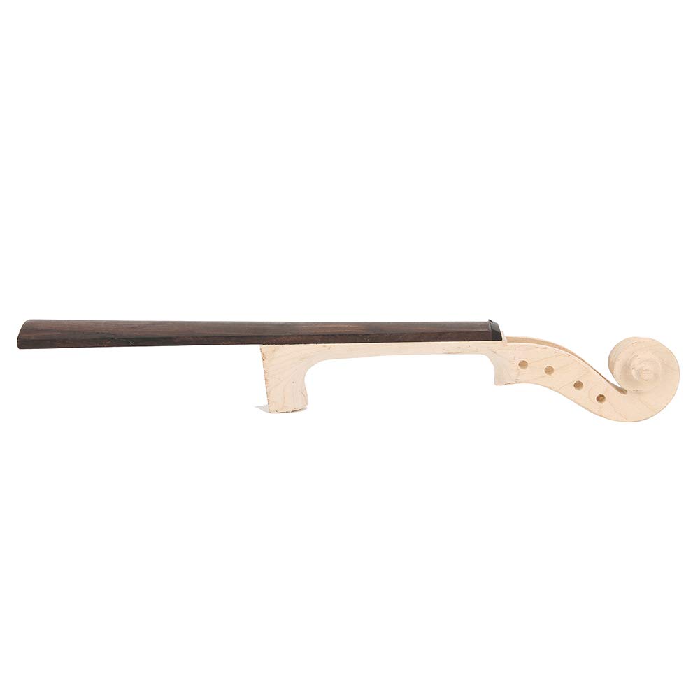 RiToEasysports Manico per Violino, Tastiera in Acero e Ebano Accessori per Liuteria per Violino per 4/4 (Manico di Violino