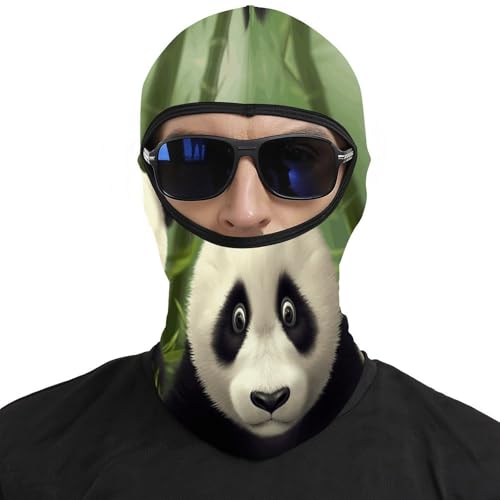Balaclava para Hombre y Mujer con Estampado de Panda, Mask para Cara Térmica, para Clima Frío, Gear para Motocicleta y Deporte de Invierno miniatura 3