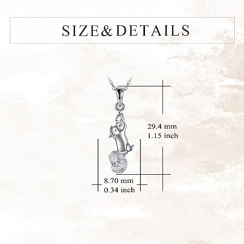 Squirrel/Sloth/Black Cat Necklace Sterling Silver Animals Pendant Fashion Animals Jewelry Gift for Women3