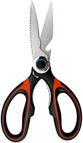 Heavy Duty Kitchen Scissors CAB Trading Group,Kitchen Scissor Sharp Stainless Steel Multi-Purpose Kitchen Shears Best for Chicken, Poultry, Fish, Meat, Vegetables and general tasks in The house.