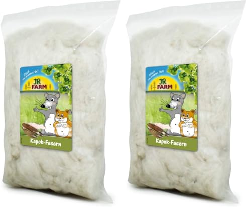 JR Farm Kapok-Fasern, Nagerbett 20g (Packung mit 2)