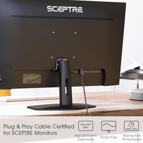 Image of Kado 5ft HDMI Cable 2-Pack, High Speed HDMI 1.4 Ethernet Male-to-Male 1.5m | 1920x1080 FHD 144Hz 100Hz 60Hz HDCP, Genuine Parts Made for Sceptre Monitor, TV, Gaming Console, PC, Laptop, Projector