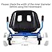 Hoverboard Seat Attachment for 6.5”-10” Hover Board, Buggy Go Kart Conversion Kit, Accessory for Self Balancing Scooter, Hoverboards Go-Cart for Kids or Adults, Blue