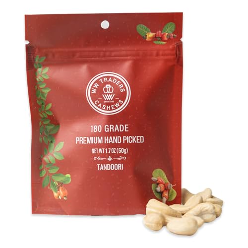 Image of Natural Air Roasted Jumbo Tandoori Cashews 180 Grade (3.5 OZ)