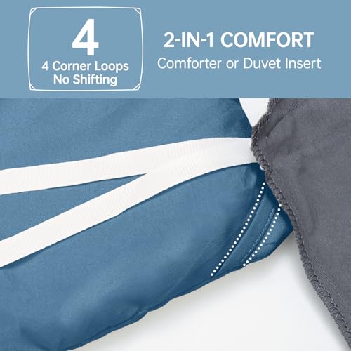 Image of MUXHOMO King Size Comforter Set, All Season Ultra Soft Down Alternative Bedding - 3 Piece Lightweight Bed Set Includes 1 Comforter (104 inchx90 inch) and 2 Pillow Shams (20 inchx36 inch), Teal