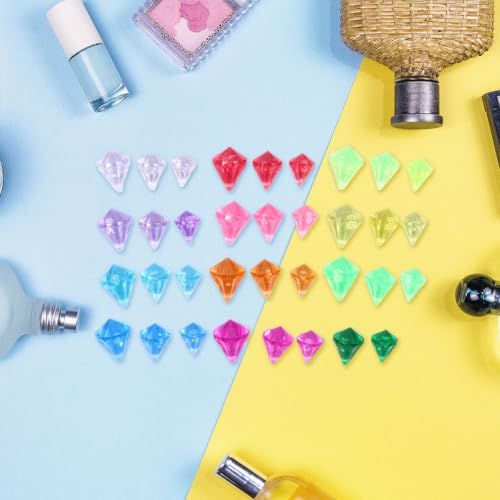 Gemas de plástico decorativas Toddmomy de colores para fiestas 7