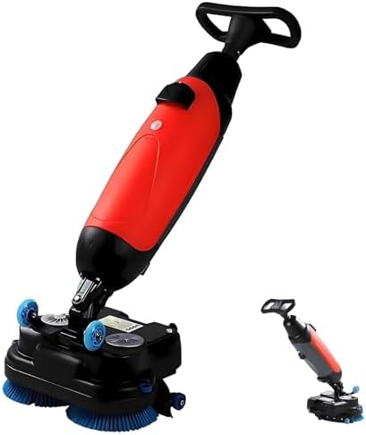 Electric Mop for Floor Cleaning, 360° Rotating Brush, Dual Water Tank & Brush Discs, 17-Inch Width, Ideal for Home & Commercial Use, Efficient Large Area Cleaner