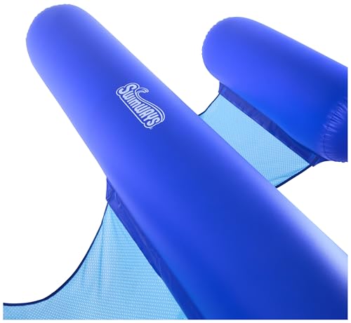 SwimWays Spring Float Premium Tandem Hammock, Pool Hammock Fits 2 Adults, Inflatable Pool Floats Adult with Fast Inflation for Ages 15 & Up - Thumbnail 3