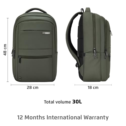 Image of Safari Tux 30L Formal Laptop Backpack Bag for Men & Women, Ideal for Office Use /School /College Boys and Girls, 2 Compartment, Premium PU Fabric, Antitheft, Trolley Sleeve & Organizer