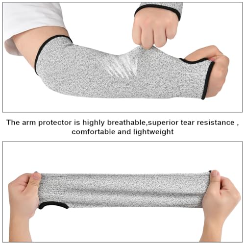 flintronic Cut Resistant Sleeves with Thumb Hole, 2PCS Level 5 Arm Protection Sleeves - Image 4