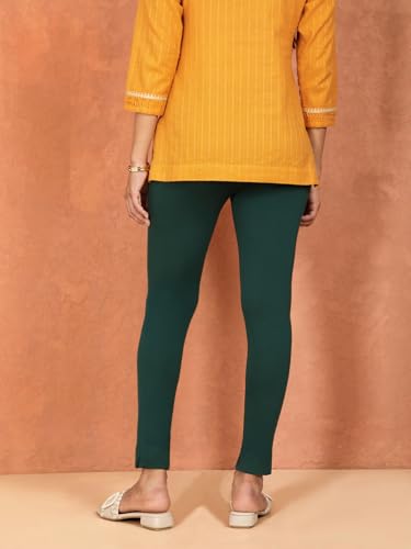 Image of TWIN BIRDS Women Cotton Blend Kurti Pants | Sleek Ethnic Daily Trousers