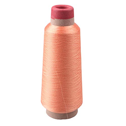 Image of Lingt Orange Shining Sparkle Metallic Threads Machine Embroidery - 5000 Yards per roll