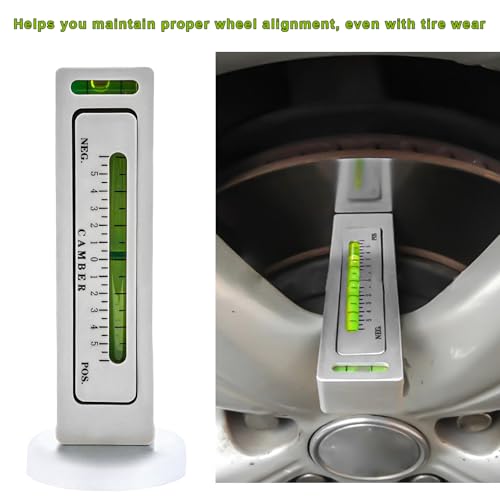 Image of Adjustable Magnetic Gauge Tool, Automotive Camber Caster Strut Wheel Alignment Gauge, Universal Castor Strut Wheel Hub Alignment Instrument for Car RV Truck Tire Repair