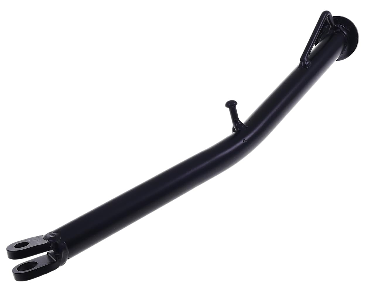 Béquille noire 355 millimètres compatible avec DERBI Senda Super Motard | Support latéral mécaboîte noir, 355 millimètres; compatible avec DERBI Senda 50 EBE 2T LC 00-04 et Senda R DRD PRO 50 05-