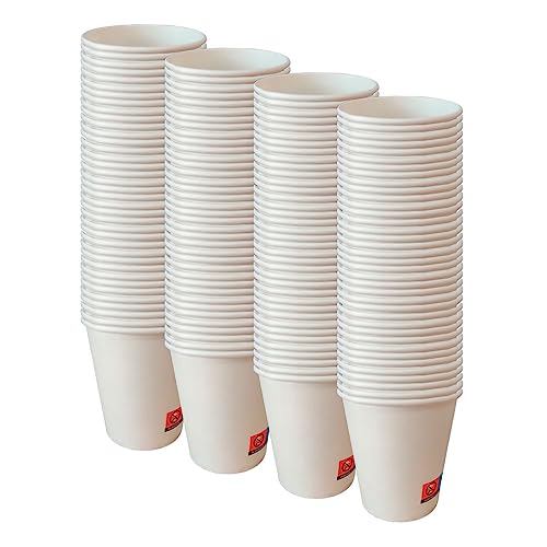AC ALL CATERING 1000 Vasos Desechables de Café Para Llevar - Vasos Cartón para Servir el Café, el Té, Bebidas Calientes y Frías (7 oz - 200 ml, Blanco)…