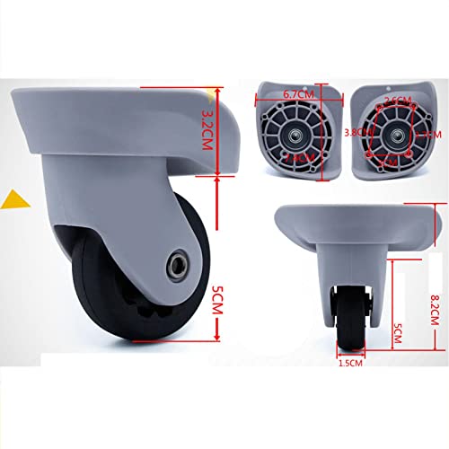 A35 Replacement Wheels for Suitcases and Trolleys, Gray3