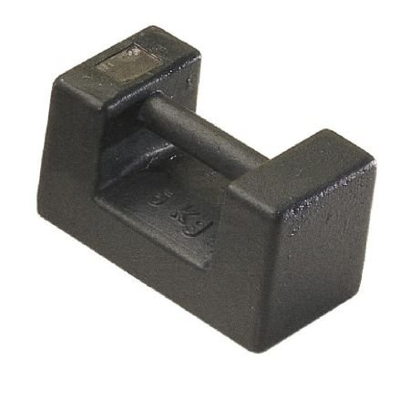 10 kg M2 Class Rectangular Test Weight with Lacquered Cast Iron