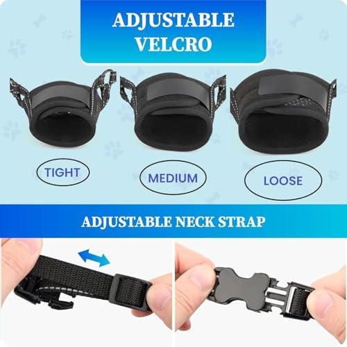 Dog Muzzle Medium Sized Dogs - Soft Muzzle for Medium Sized Dog with Air Mesh | Adjustable Dogs Muzzles to Stop Biting Barking and Chewing that Allows Panting Drinking | Perfect for Small to Large - 5