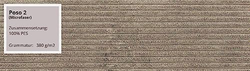 Mirjan24 Ecksofa Boston Mini Premium, Eckcouch mit Schlaffunktion und Bettkasten, Polsterecke mit Einstellbare Kopfstützen, L-Sofa, Couch, Wohnlandschaft, Stoff: Cord (Poso 02, Seite: Rechts, 2r+LC) – Bild 7