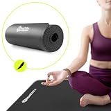 HyperMotion Tappetino Yoga e Fitness NBR 183x61x0,8 cm Nero, Antiscivolo 8 mm, con Cinghia per Trasporto e Stretching, per Yoga, Pilates e Allenamento - 10