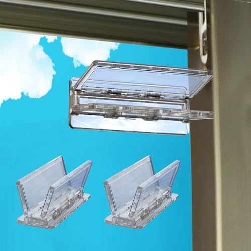 Sliding Door Lock for Child Safety 2 Pack Clear