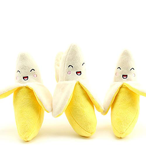 Kauspielzeug für Hunde, Quietscher, Kätzchen, Welpen, Banane, 1个, Andere Edelsteine