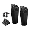 Ginsco Portavasos de basura para automóvil, paquete de 2 mini botes de basura con tapa, accesorios de automóvil para interior, taza de basura pequeña a prueba de fugas para el hogar con 2 ganchos