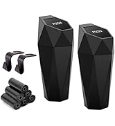 Ginsco Car Cup Holder Trash Can, Leakproof Mini Trash with Lid and 90 Bags, 2 Pack for Car and Ho...