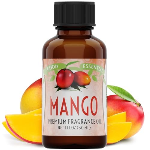 Image of Good Essential Mango Fragrance Oil for Diffuser, Soap, Candles, Room Spray, Lotion & Body Butter - 1 fl oz (30 ml) - Mango Scent Oil