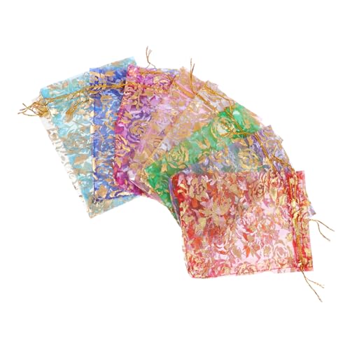 BCOATH 100個 多機能ジュエリー収納袋 調良い容量 ドローストリング式 包装に 小物整理やパーティーキャンディー入れにも対応