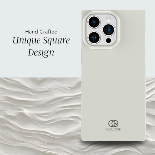 Image of COCOMII Rectangle for iPhone 15 Pro Max Case, Glossy Bone