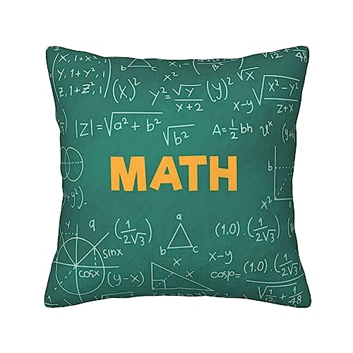 Housse de coussin formules et formes 45x45 cm pour décoration de canapé