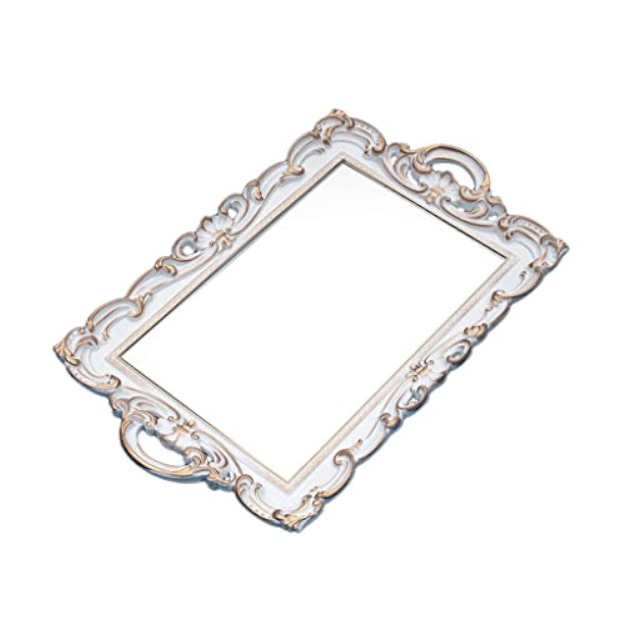 Nordic Retro Mirror Plate Decorative Tray for Home