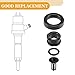 Partuto Fuel Injector Seal O Ring - Car O-Ring Rebuild Repair Kit - for Honda CRV 1999-2001 NBR Rubber Black - 4 Sets