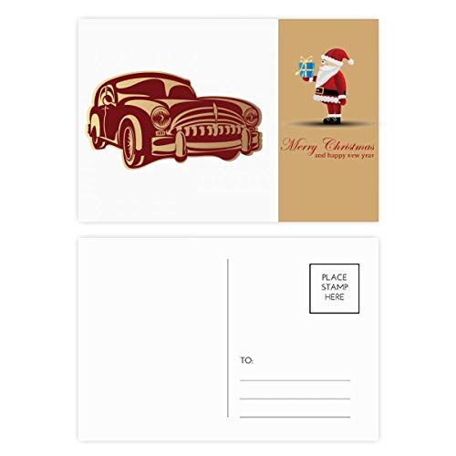 Cartes postales voitures classiques rouge profond lot 20 pour ne plus manquer de cartes de voeux