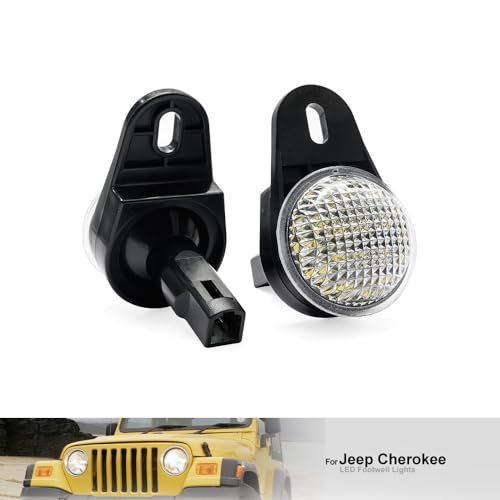Lámparas de pie LED para Jeep Cherokee XJ de alta visibilidad interior 5