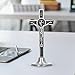 Catholic Cross Beautiful Zinc Alloy Handmade Metal Wall Crucifix Vertical Removable Table Stand (Silver)