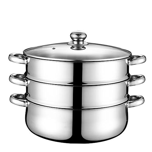 Abaodam Olla de Vapor Inoxidable de Multifuncional para Cocina para y Verduras Diseño Práctico y Duradero