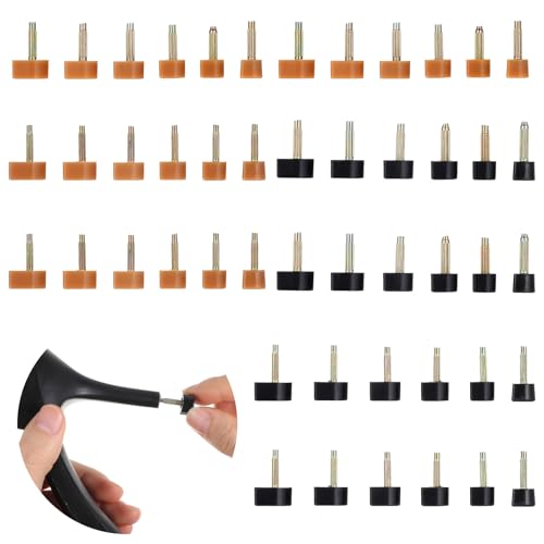 Image of 24 Pairs Heel Caps for High Heels High Heel Tips Replacement High Heel Caps Protectors Heels Tips 7 /8 /9 /10 /11 /12mm Heel Cap Cover Shoe Replacement Dowels Shoe Heel Repair(Black Apricot)