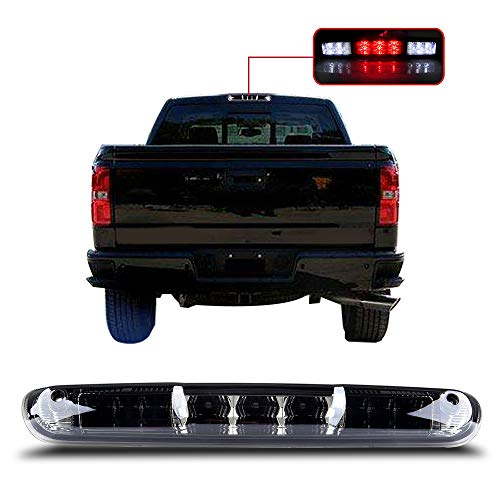 For 2007-2013 Chevy Silverado/GMC Sierra High Mount Brake Light Smoke Lens LED Light LED 3rd Brake Light Cargo Light
