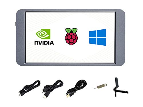 Waveshare 7 inch Touch Monitor 1080u00d71920 Full HD IPS Screen with Mini HDMI Port Features for Raspberry Pi Jetson Nano and General PC with Toughen Glass Panel