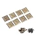 Elegant Vintage Door Nails, 100pc Vintage Upholster Nails Bronze Metal Tag Furniture Sofa Shoe Door Decorative Tack Stud Antique Upholstery Decorative Tacks Nails Pins Assortment Kit(21 * 21mm)