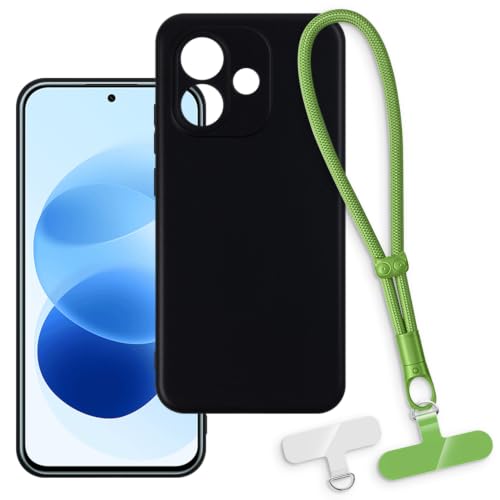 Redmi Note 17 5G China�ƌ݊��������� �P�[�X�����X�g�X�g���b�v - �u���b�N+�O���[�� | 7" 2-in-1 �ی�d�b�J�o�[�A���O���\�ȃ������[�h�ƃA�^�b�`�����g�t���A����~�߁E�����h�~���X�g���b�g